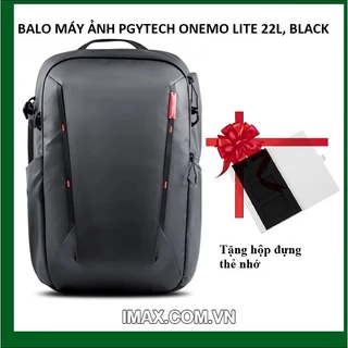 BALO MÁY ẢNH PGYTECH ONEMO LITE 22L, BLACK-Tặng hộp đựng thẻ nhớ