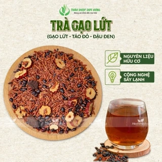 Trà Gạo Lứt Táo Đỏ Giảm Cân, Dưỡng Nhan - Trà Gạo Lứt Huyết Rồng Mix Hạt - Thảo Dược Duy Hưng