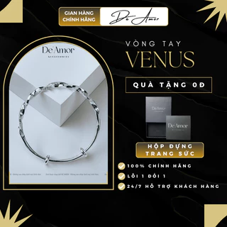 [TẶNG VÒNG CỔ] Vòng tay bạc nữ S999 - Vòng tay Venus De'Amor - VT008