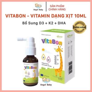 VITABON D3K2 DHA Dạng Xịt - Vitamin Giúp Bé Tăng Chiều Cao, Hỗ Trợ Trẻ Thấp Còi, Bổ Sung Canxi, Giúp Xương Chắc Khoẻ