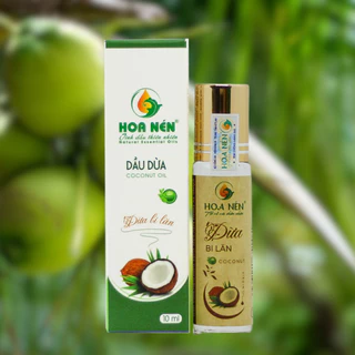 Tinh dầu dừa ép lạnh bi lăn Hoa Nén 10ml – Vegan