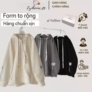 Áo khoác nỉ form rộng unisex nam nữ chất vải dày dặn, phong cách trẻ trung năng động Lyihome