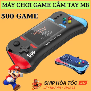 Máy chơi game cầm tay M8 Plus - Bản new 2022 - Với 500 Game siêu hot - Màn hình nét tinh xảo - Không lặp lại game