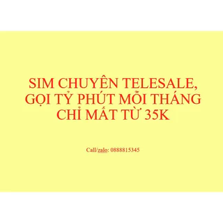 Sim gọi rẻ tỷ phút, sim chăm sóc khách hàng