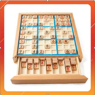 Bộ đồ chơi gỗ phát triển tư duy Sudoku - đồ chơi trí tuệ Sudoku bằng gỗ thông minh cho bé tăng khả năng tập trung