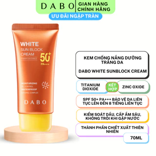 DABO CHÍNH HÃNG Kem chống nắng dưỡng trắng da - DABO White Sunblock Cream DABO 70ml