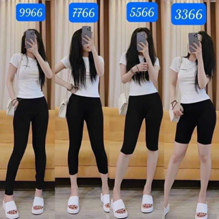 Quần legging đùi-dài thần thánh siêu co dãn dày dặn nhà e siêu hot