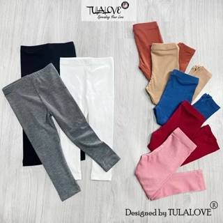 Quần Legging Dài Bé Gái Vải Co Dãn Mạnh Cực Thoải Mái Cho Bé, Quần Legging Dài Tulalove