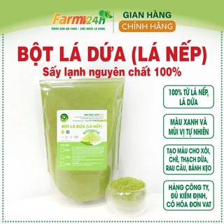 Bột lá dứa (lá nếp) tự nhiên, dùng tạo màu và mùi cho món ăn, thơm ngon, an toàn, bảo quản được lâu | Farm24h