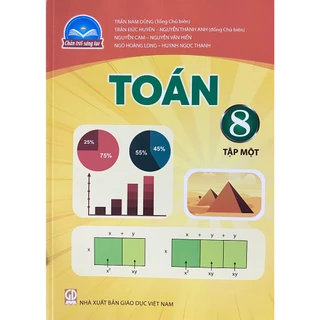 Sách giáo khoa Toán 8 tập 1 - Chân Trời Sáng Tạo - Bán kèm bao sách và bút chì 2B