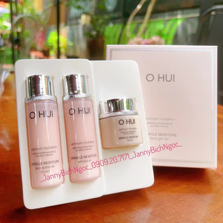 Set dưỡng mini OHui hồng OHui Miracle Moisture 3 món