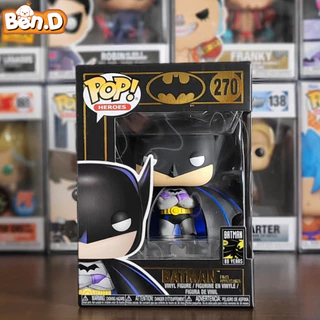 Mô hình nhân vật chính hãng Funko Pop! DC Heroes - Batman First Appearance #270, kèm Protector