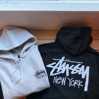 Áo Hoddie Nỉ Stussy Form Rộng Tay Dài, Áo Ấm Thu Đông Chất Liệu Nỉ Bông Dày Dặn Cao Cấp Nam Nữ Unisex