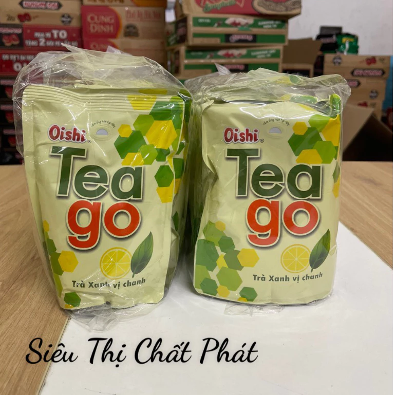 Lẻ Nước Trái Cây Oishi Tea Go Trà Xanh Vị Chanh 180ml