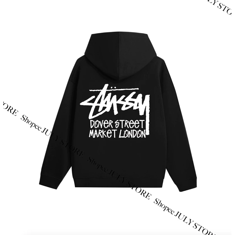 Áo khoác Hoodie Stussy Market London Form Unisex - chất liệu nỉ chân cua Full Tag