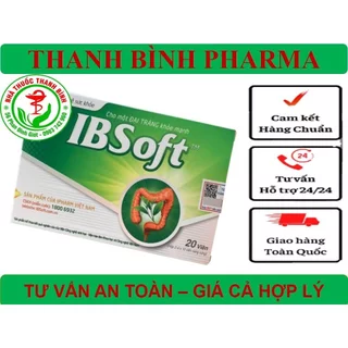 IB SOFT-HỖ TRỢ CÁC TRIỆU CHỨNG CỦA  VIÊM ĐẠI TRÀNG-ĐẠI TRÀNG CO THẮT-HỘI CHỨNG RUỘT KÍCH THÍCH