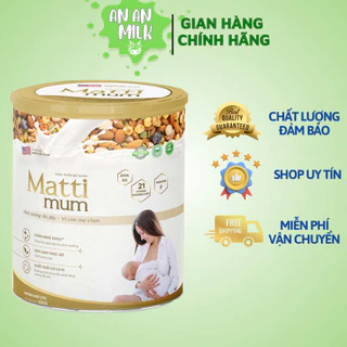 Sữa hạt lợi sữa Matti Mum 100% đạm thực vật cho mẹ sau sinh đạt chứng nhận NON-GMO của Hoa Kỳ