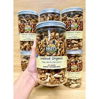 Nhân hạt óc chó vàng nhập khẩu NUTS ORGANIC hộp 400g