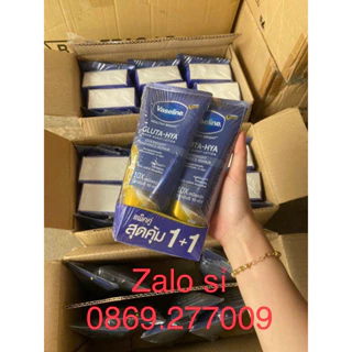 Vaseline gluta 10x xanh mẫu lốc 2 tuýp . 95k/tuyp