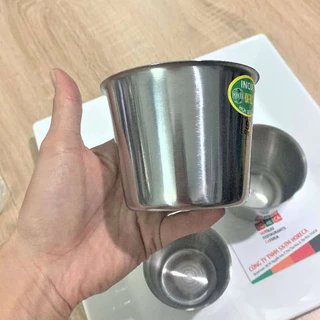 LY INOX làm đá, làm bánh Flan, bánh nướng, inox dày cao cấp (nhiều kích thước từ 7 cm đến 10cm), inox không hít