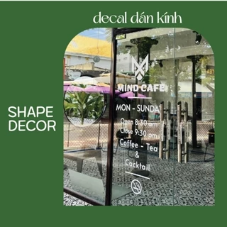 Decal dán kính decal dán gương theo yêu cầu