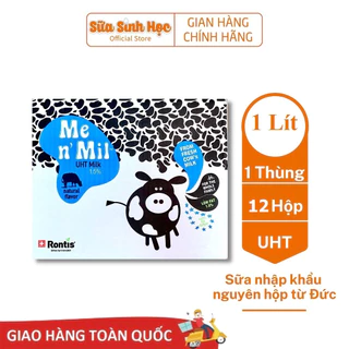 Thùng sữa tươi tiệt trùng Me n' Mil Vị Tự Nhiên 10 hộp 1 Lít