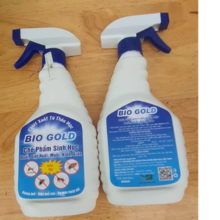 CHẾ PHẨM DIỆT, ĐUỔI MUỖI SINH HỌC BIO GOLD CHAI 500ML - CÓ HIỆU QUẢ LÂU DÀI