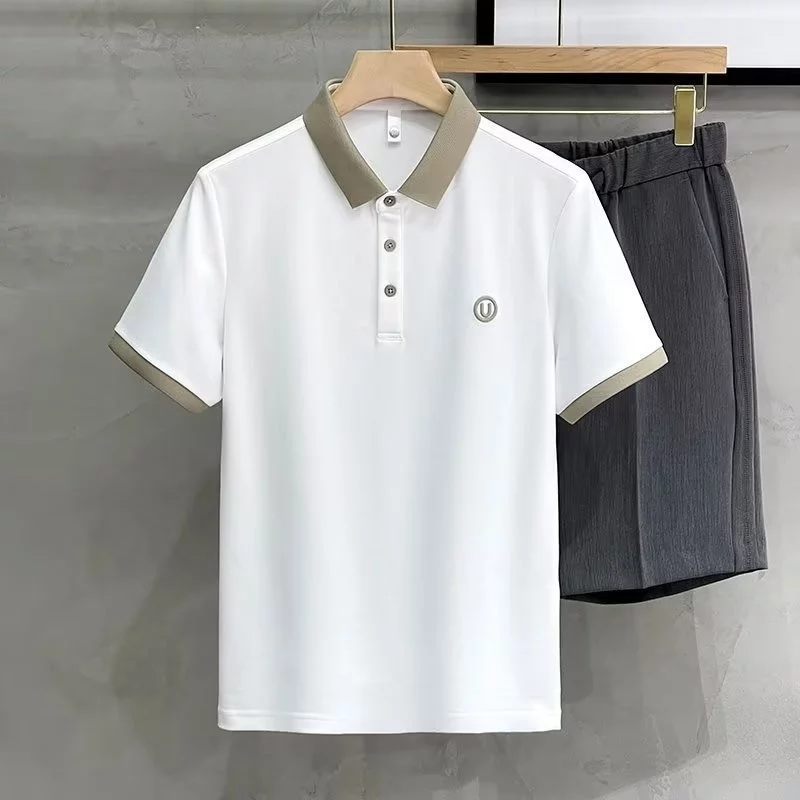 Áo Polo nam Áo thun polo nam phối màu cổ áo 6 màu trẻ trung thanh lịch