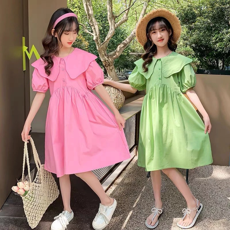 Váy KAD baby doll cổ bèo cho bé gái 16-32kg ...