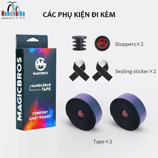 Dây quấn ghi đông cong xe đạp Magicbros nhiều phiên bản màu sắc