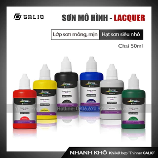 [Sơn Lacquer - GALIO] - Sơn mô hình chuyên dụng - 50ml