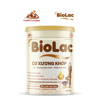 [Date2026]Sữa bột Biolac Cơ xương khớp 900gram,mua 1 lon tặng 1 đồ chơi cho bé