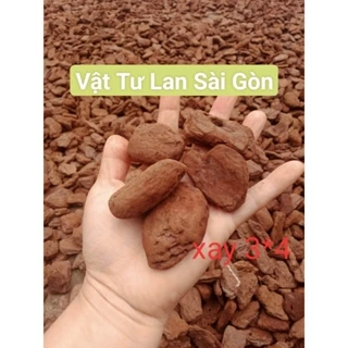 Giá thể vỏ thông đỏ trồng lan  đã qua xử lý xay tròn cạnh 3-4cm bịch 1kg