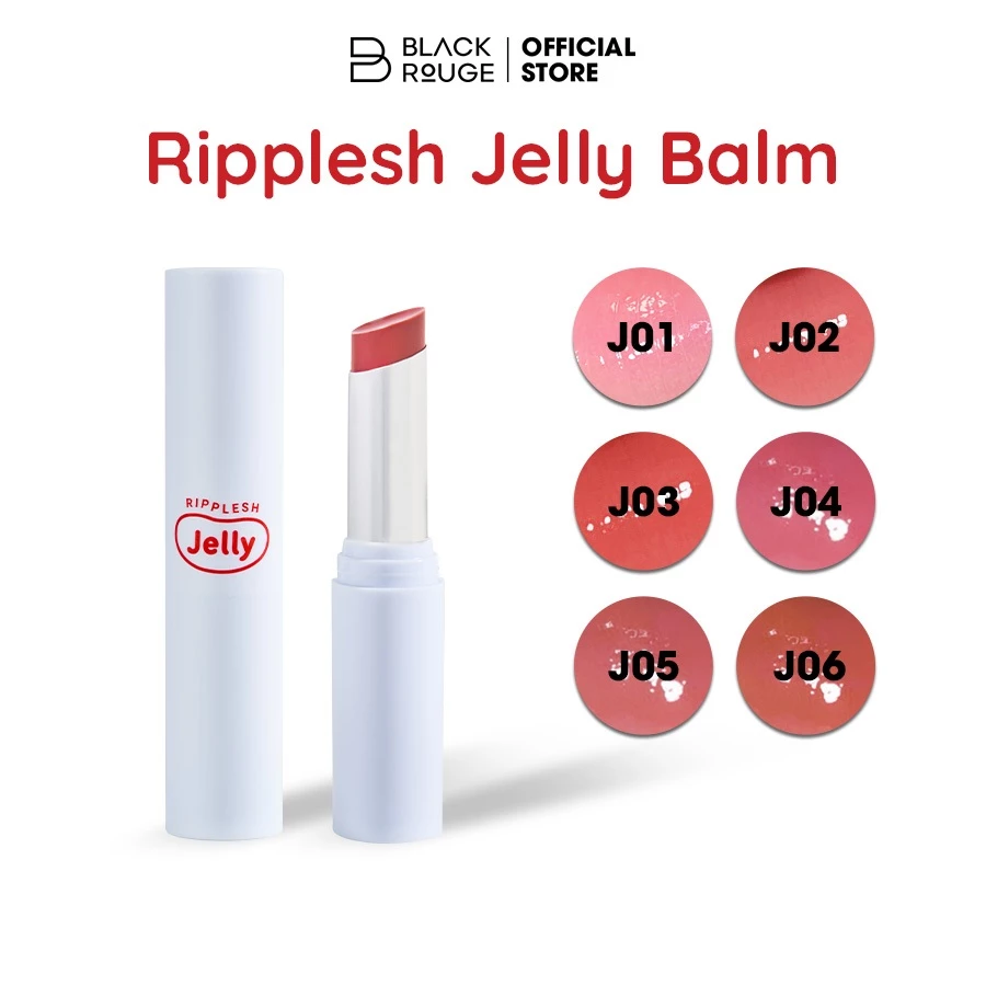 Son dưỡng thuần chay có màu Black Rouge Ripplesh Jelly Balm 20.9g - Lydiabeauty