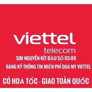 Sim Viettel nguyên kit chưa kích hoạt, quí khách tự đăng kí thông tin qua My viettel