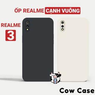 Ốp lưng Realme 3, 3 Pro cạnh vuông Cowcase | Vỏ điện thoại Realme bảo vệ camera toàn diện TRON