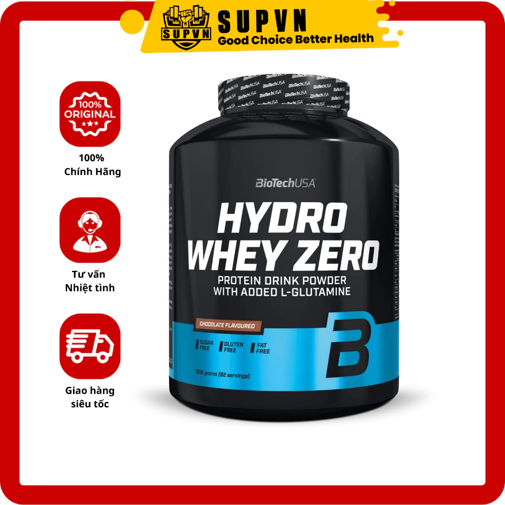 Hydro Whey Zero 82 serving (4lbs) - Sữa tăng cơ bắp tinh khiết Whey Protein Hydro Zero Biotech Usa