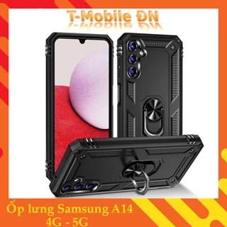 Ốp lưng Samsung A14 4G 5G chống sốc 2 lớp kèm nhẫn iring làm giá đỡ cho Samsung A14 5G 4G