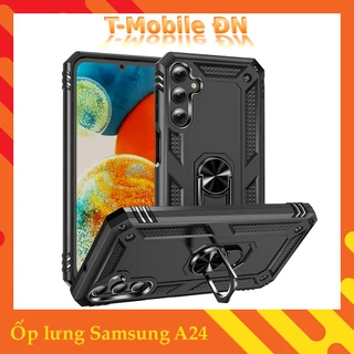 Ốp lưng Samsung A24 chống sốc 2 lớp kèm nhẫn iring làm giá đỡ cho Samsung A24