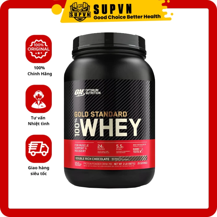 On Whey Gold 2lbs - Thực phẩm bổ sung hỗ trợ tăng cơ Whey Protein On Gold Standard