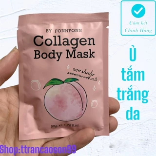 1 Gói Mặt Nạ Ủ Tắm Trắng Da Trái Đào Thái Lan Collagen Body Mask by Fonn Fonn 50gram Thái Lan