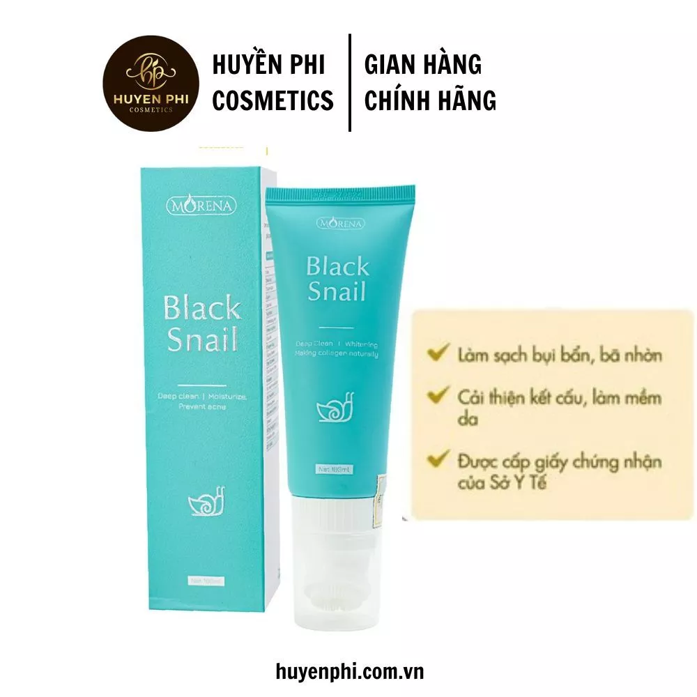 Sữa rửa mặt black snail huyền phi