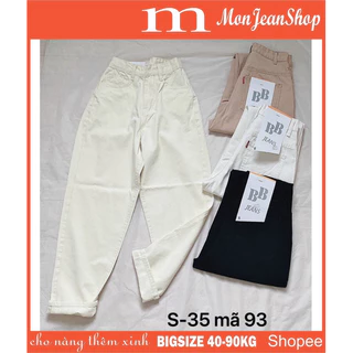 Quần Baggy Kaki Nữ Bigsize Từ 40kg Đến 85kg Lưng Cao Chất Kaki Cotton Xịn Đẹp Ms93