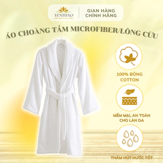 Áo Choàng Tắm Khách Sạn Cao Cấp Bông Lông Cừu YenThao Towels 100% Organic Cotton