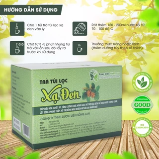 Trà Xạ Đen túi lọc 60g (20gói x 3g) - Dược Liệu Hồng Lan