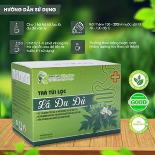 Trà Túi Lọc Lá Đu Đủ 60g (20gói x 3g) - Dược Liệu Hồng Lan