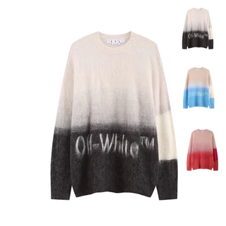 ⚡️ORDER⚡️[ẢNH THẬT] Áo Len Off-White Ss23 /Off-White Crewneck Long -Áo Sweater Off-White/ áo thu đông Off- White