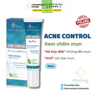 Kem Chấm mụn Ava ACNE CONTROL PROFESSIONAL ANTI - BLEMISH POINT CREAM 15mL