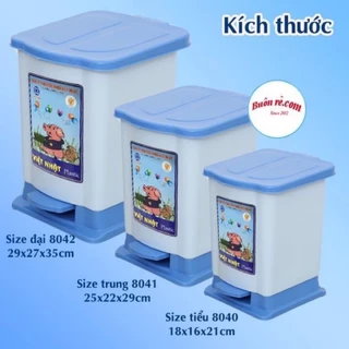 Thùng đựng rác, thùng rác bật đủ kích cỡ