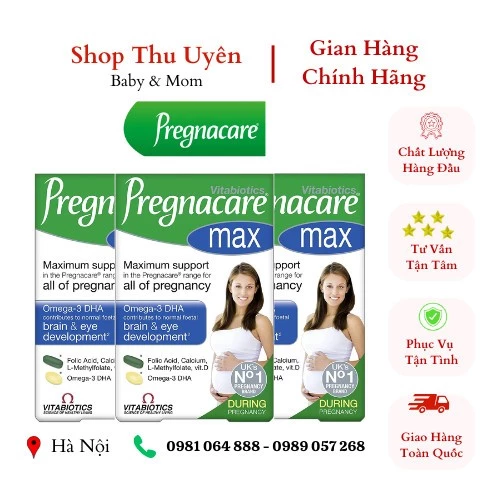 Vitamin Bà Bầu Pregnacare Max 84 Hộp Viên